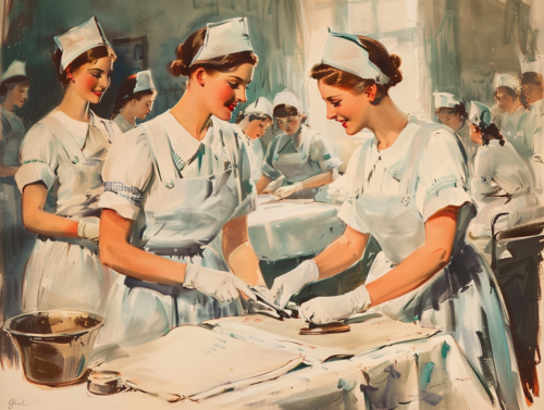 1920s 1930s nursing_school_students